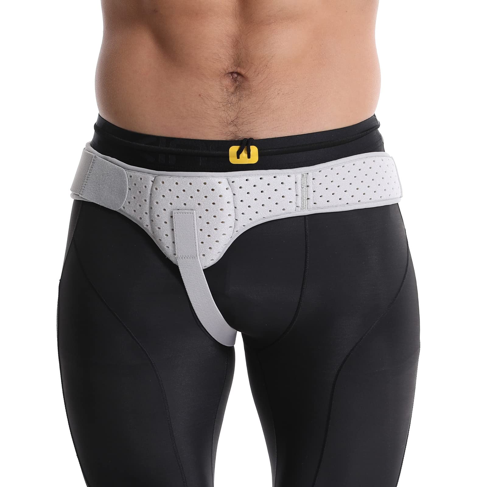 中古 股装具 股関節装具 ヒップブレース リハビリ ヘルニアベルト Amazon.co.jp: 左右兼用・男性股間用｜全長調整式鼠径部ベルト｜鼡径